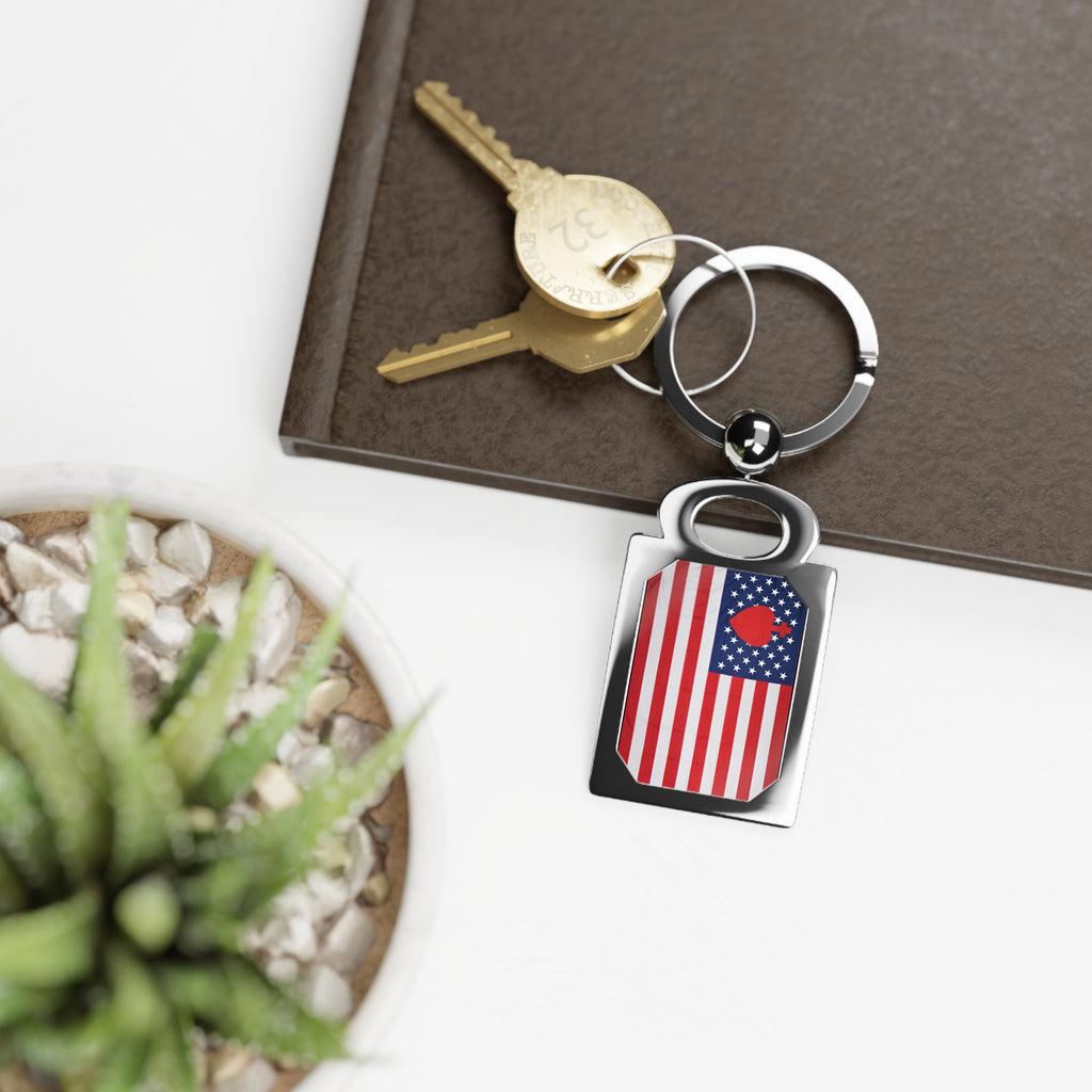 Sacred Heart Flag Keyring