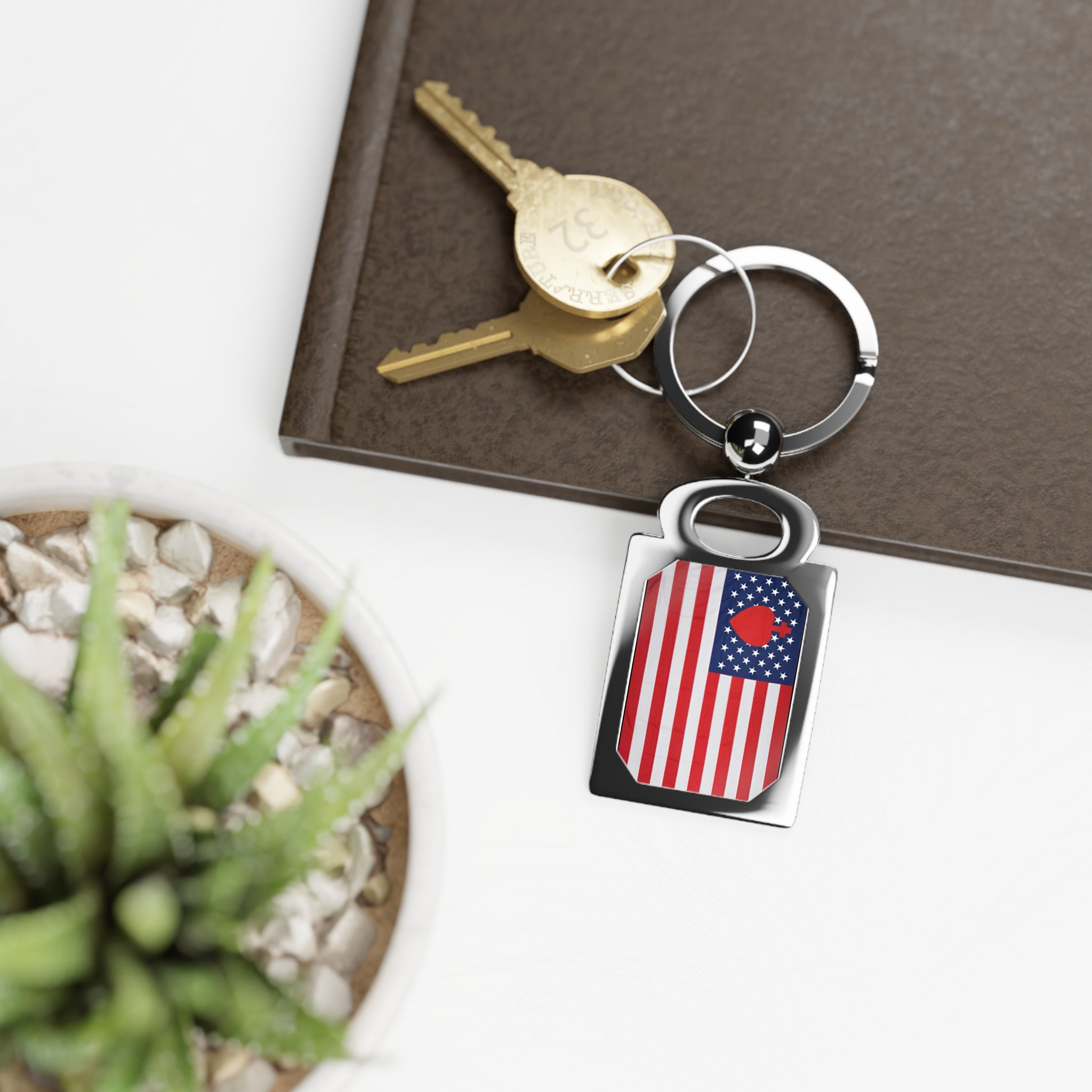 Sacred Heart Flag Keyring